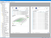 Results of aluminum design and serviceability in the RFEM/RSTAB printout report.