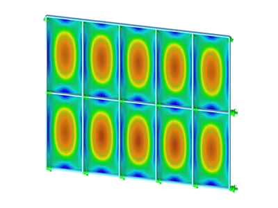 Glass facade model in RFEM 6