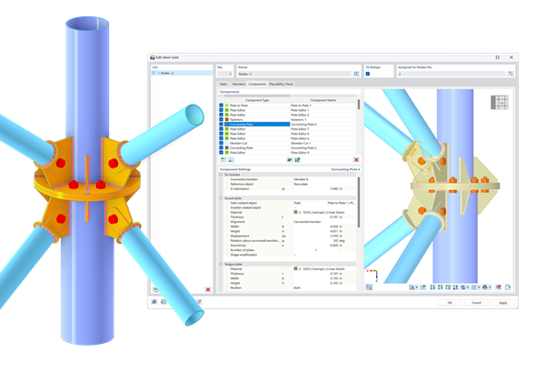 Assemblages acier pour RFEM 6